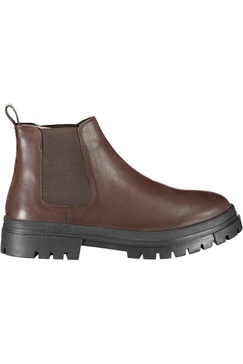 chic  ankle boots with side elastic men's detail