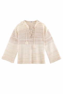 ombre hoodie in bare multi