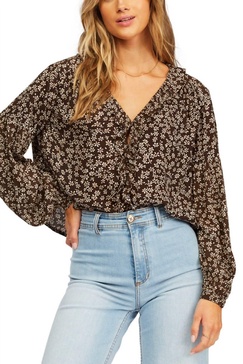 meant to be top blouse in off black