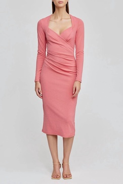 marwood dress in pansy pink