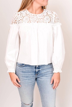 lacie top in white