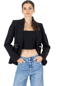 richie women blazer - black