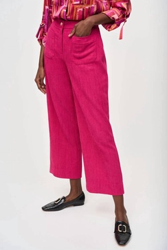 corduroy culotte pants in pink punch