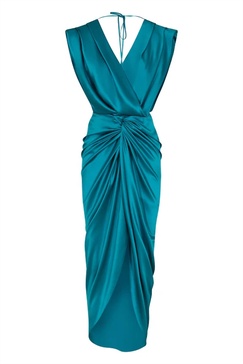 mongui midi dress in teal