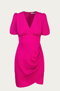 nanda mini dress in fuchsia