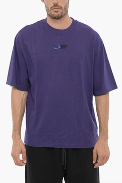 cotton crew-neck t-shirt with embroidery logo