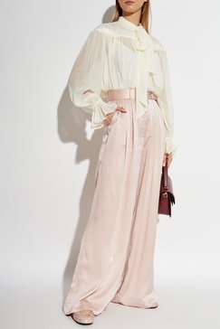 Zimmermann Loose-fitting shirt with shimmering buttons