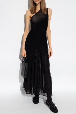 Alaia Ribbed one-shoulder dress