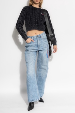 T by Alexander Wang Cardigan with decorative knit