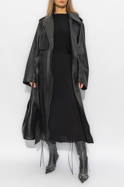 Balenciaga Leather trench coat