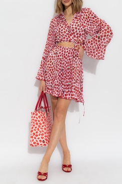 Versace Short pleated beach shirt