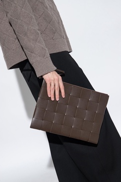 Bottega Veneta ‘Pouch Large’ leather handbag