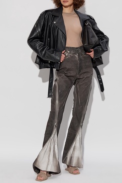 Rick Owens Leather jacket Cropped Jumbo Bauhaus Stooges
