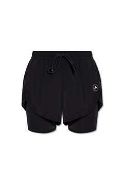 ADIDAS by Stella McCartney Two-layered shorts with logo