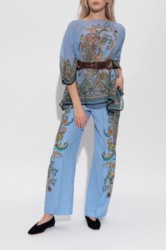 Etro Silk poncho