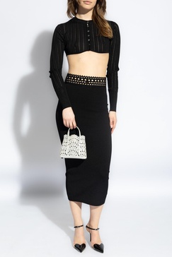 Alaia Skirt with Decorative Finishing