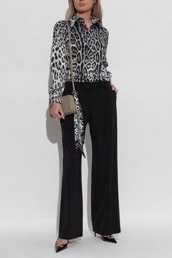 Dolce & Gabbana Silk shirt with animal motif