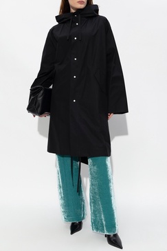 JIL SANDER Waterproof parka with logo
