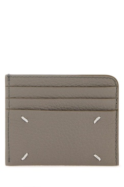 Maison Margiela Women Dove Grey Leather Card Holder