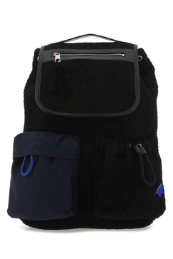 Black boucle backpack