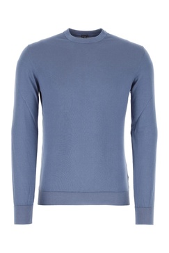 Powder blue cotton sweater