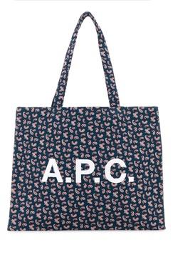 Printed Canvas Diane Shopping Bag
