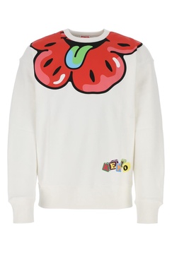 White cotton sweatshirt