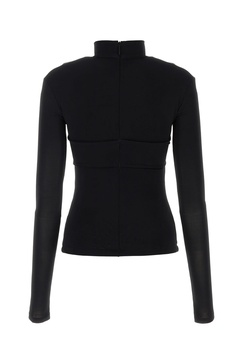 Black stretch viscose top
