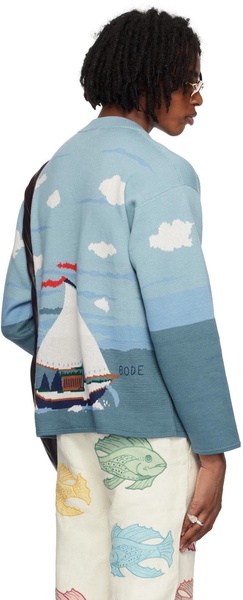 Blue Pinafore Sweater