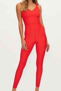 rosalie catsuit in red