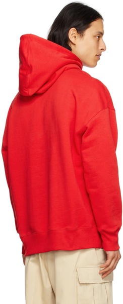 Red 'Cœur Sacré' Hoodie