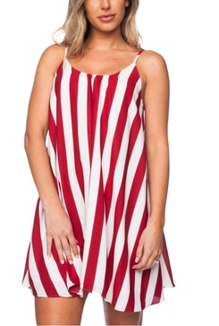 bonita crimson stripe in red/white