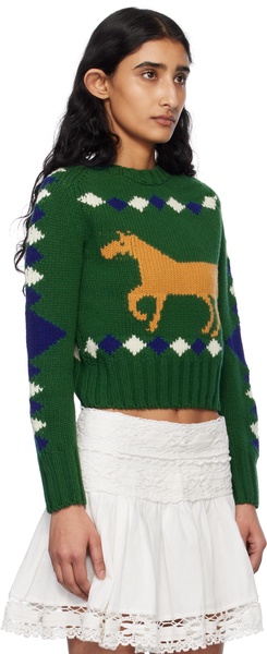 Green Diamond Corral Sweater
