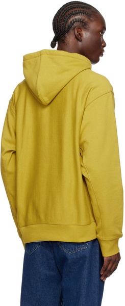 Yellow American Script Hoodie