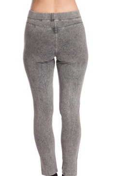 high waisted jegging in light gray