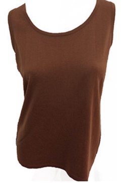 bra friendly tank top in mocha