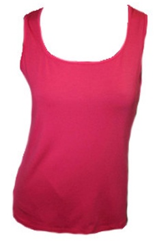 bra-friendly tank top in fuchsia