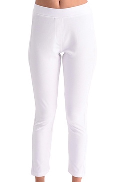high rise jegging in white