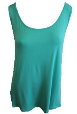 bra-friendly tunic tank in teal