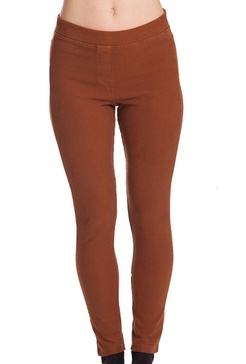 high waisted jegging in mocha