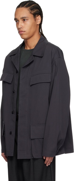 Gray Four Pockets Jacket
