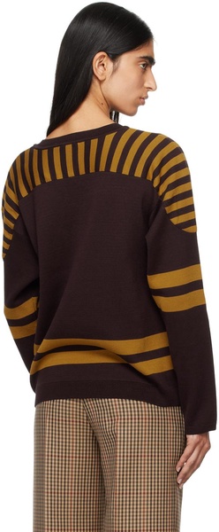 Brown & Yellow Rink Sweater