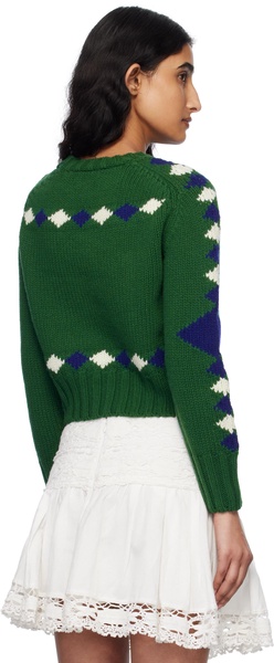 Green Diamond Corral Sweater