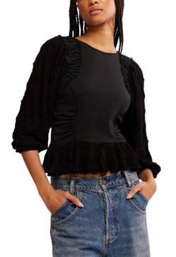 oliva top in black