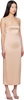 Pink Satin Rhinestone Midi Dress