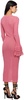Pink Button Midi Dress