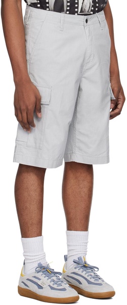 Gray Regular Cargo Shorts