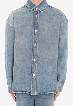 Anagram Washed Denim Overshirt
