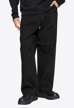 Logo Patch Wide-Leg Pants