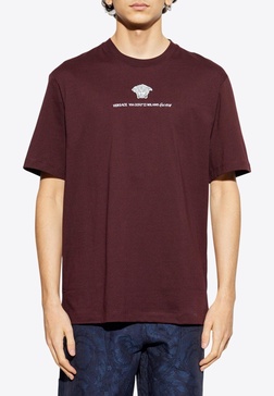 Embroidered Medusa Milano T-shirt